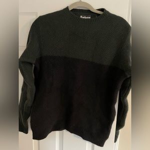 Barbour Mens Colorblock 100% wool Sweater - medium